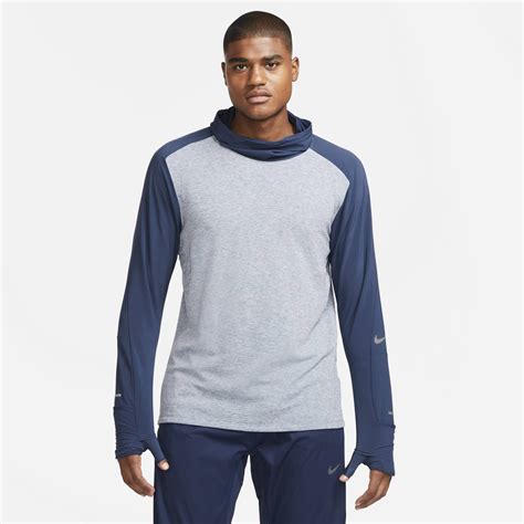 nike herren laufshirt langarm blau|T.